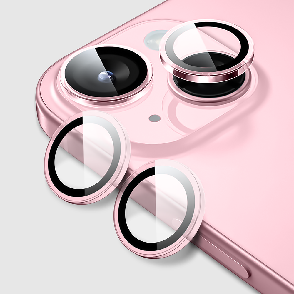 GRIPP Focal Camera Lens Protector 2N1 Compatible with Apple iPhone 15 Plus - Light Pink
