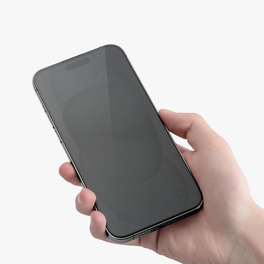 GRIPP Matte Privacy Tempered Glass for Apple iPhone 15