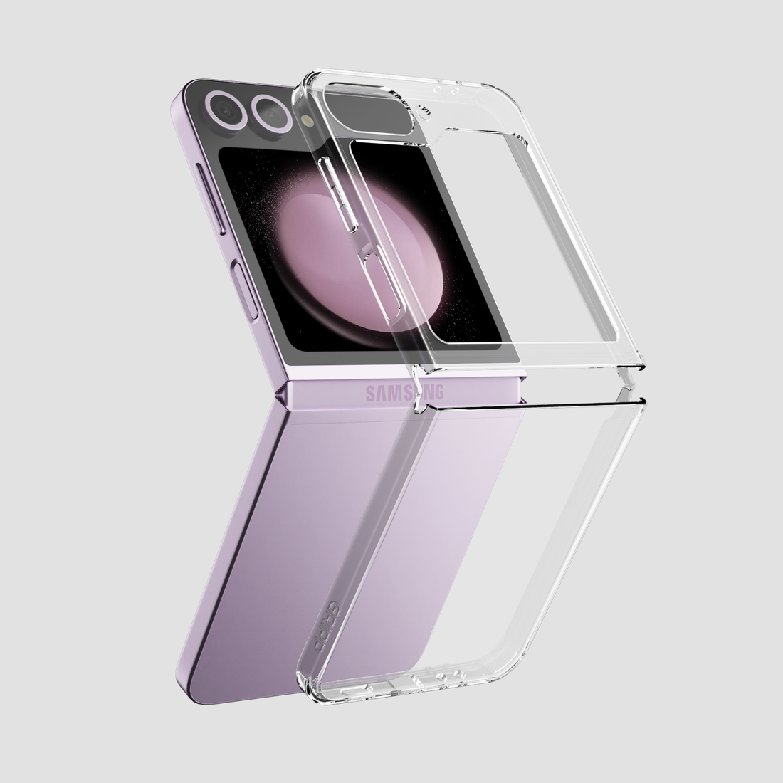 GRIPP Clear Samsung Galaxy Z Flip 5 Case with 6ft Drop Tested - Clear