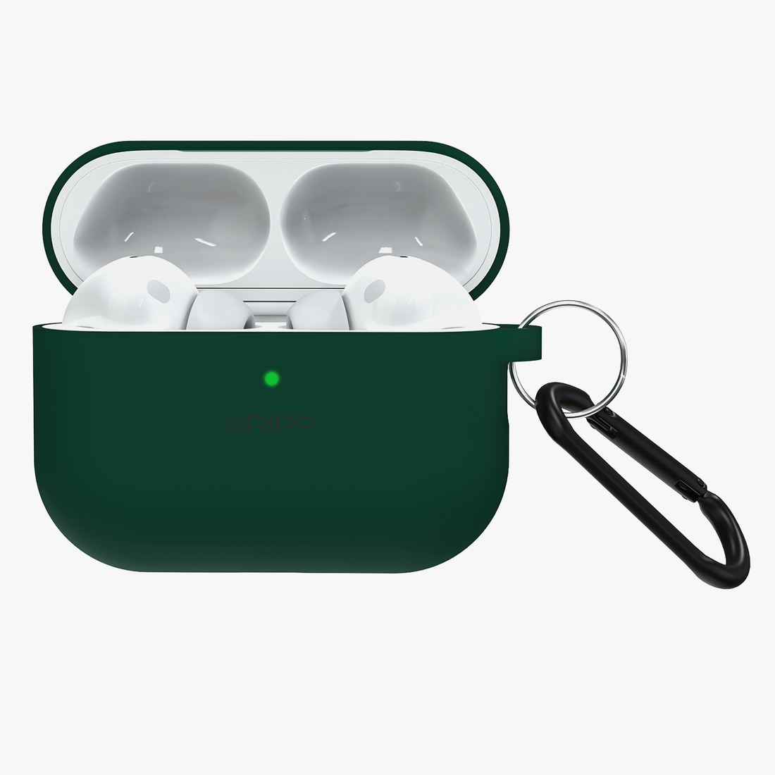 GRIPP Rubon Apple AirPods Pro (3rd Generation) Case with Carabiner - Green