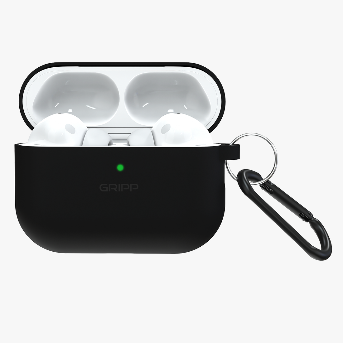 GRIPP Rubon Apple AirPods Pro (3rd Generation) Case with Carabiner - Black