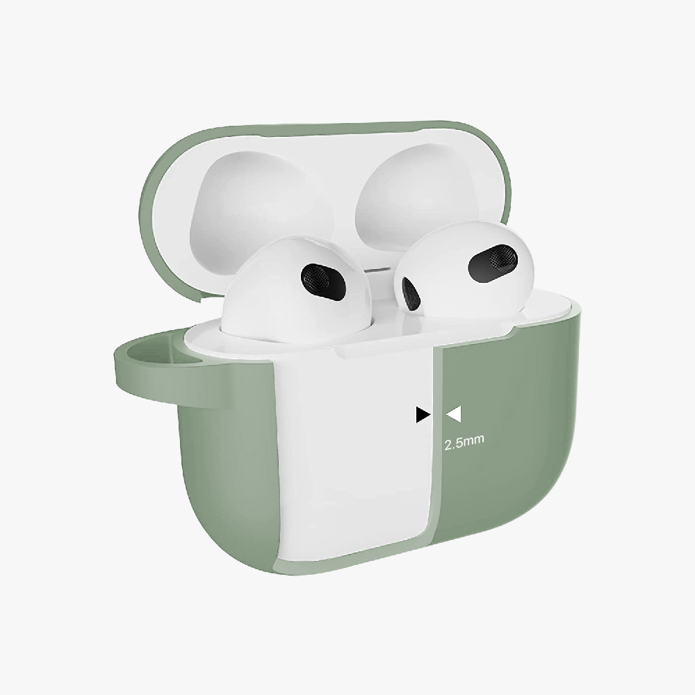 GRIPP Rubon Apple AirPods (3rd Generation) Case with Carabiner - Green
