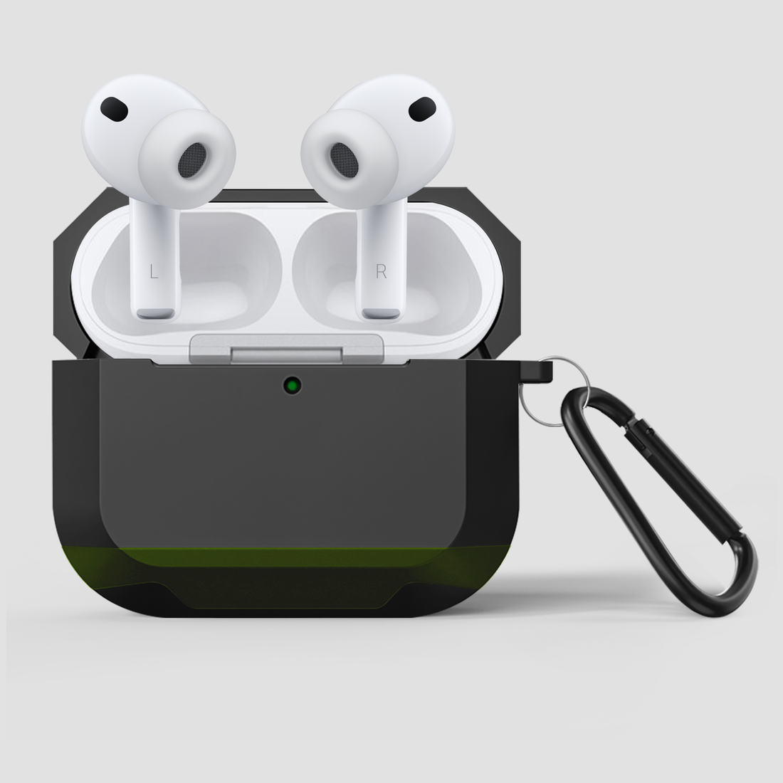 GRIPP Elegance Apple AirPods Pro (3rd Generation) Case with Carabiner Hook - Green