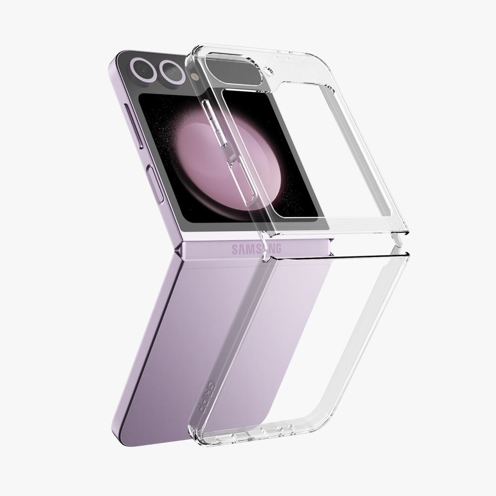 GRIPP Clear Samsung Galaxy Z Flip 5 Case with 6ft Drop Tested - Clear