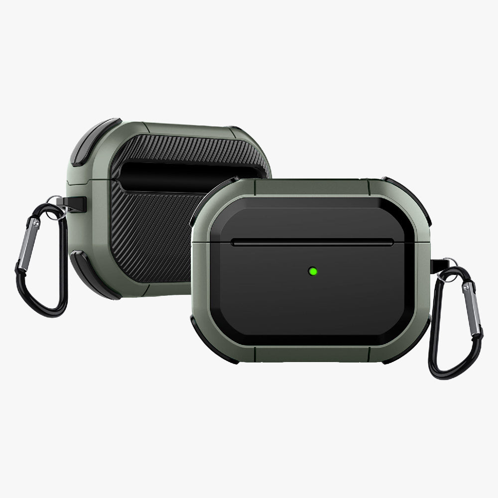 GRIPP Armor Apple AirPods Pro (1st Generation) Case with Carabiner - Green
