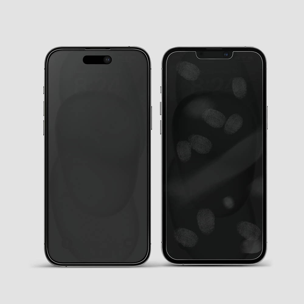 GRIPP Matte Privacy Tempered Glass for Apple iPhone 15 Plus