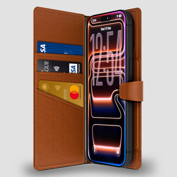 GRIPP Polo Book Wallet Apple iPhone Air Magsafe Case - Camel