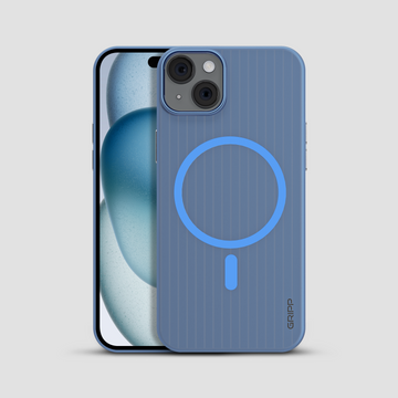 GRIPP Slimfit Apple iPhone 15 with MagSafe Case - Blue