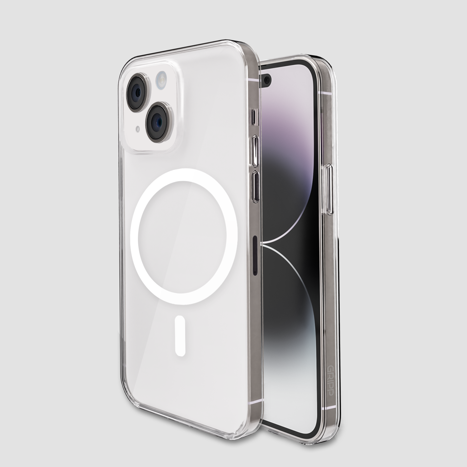 GRIPP Clear Apple iPhone 15 Plus with MagSafe Case - Clear