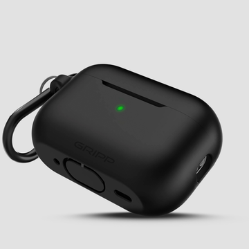 GRIPP Rubon Apple AirPods Pro (2nd Generation) Case with Keyring Hook - Black