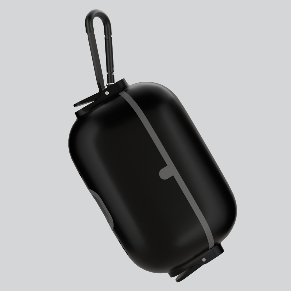 GRIPP Elite Apple AirPods Pro (2nd Generation) Case with Carabiner Hook - Black