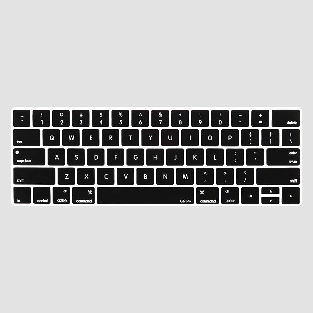 GRIPP Keyboard Skin for Apple MacBook Pro 15" / 38.10 cm (2016-2019) - Black