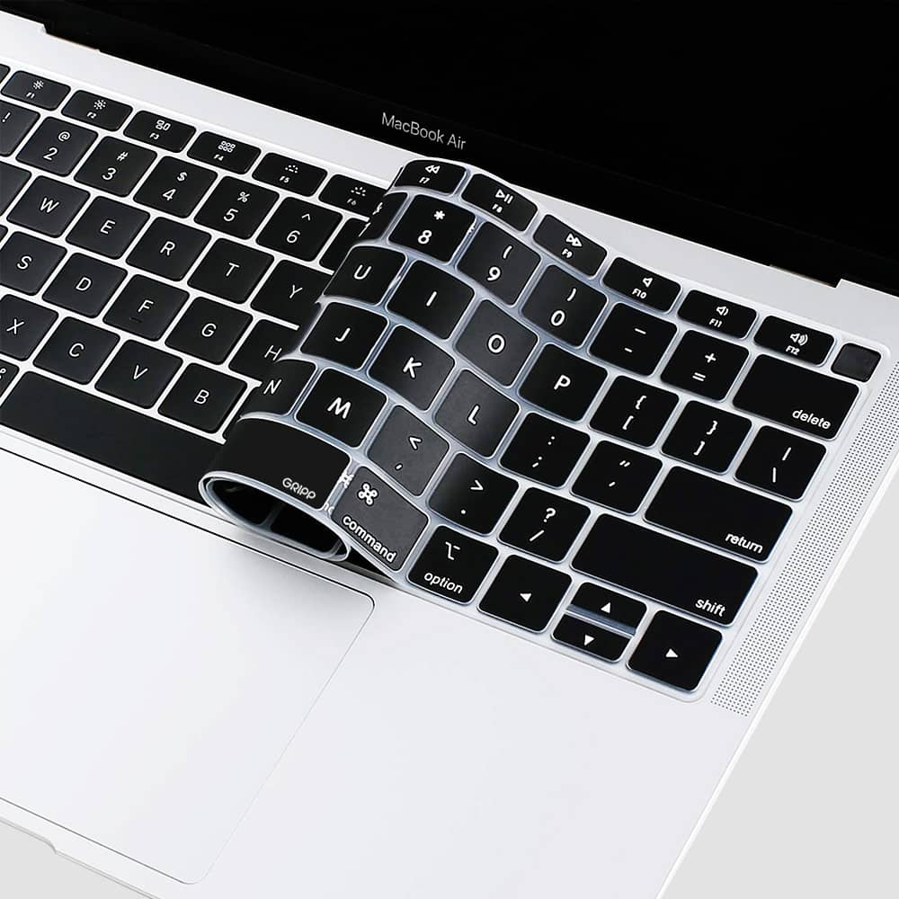 GRIPP Keyboard Skin for Apple MacBook Air 13" / 33.02 cm (2022-2025) - Black