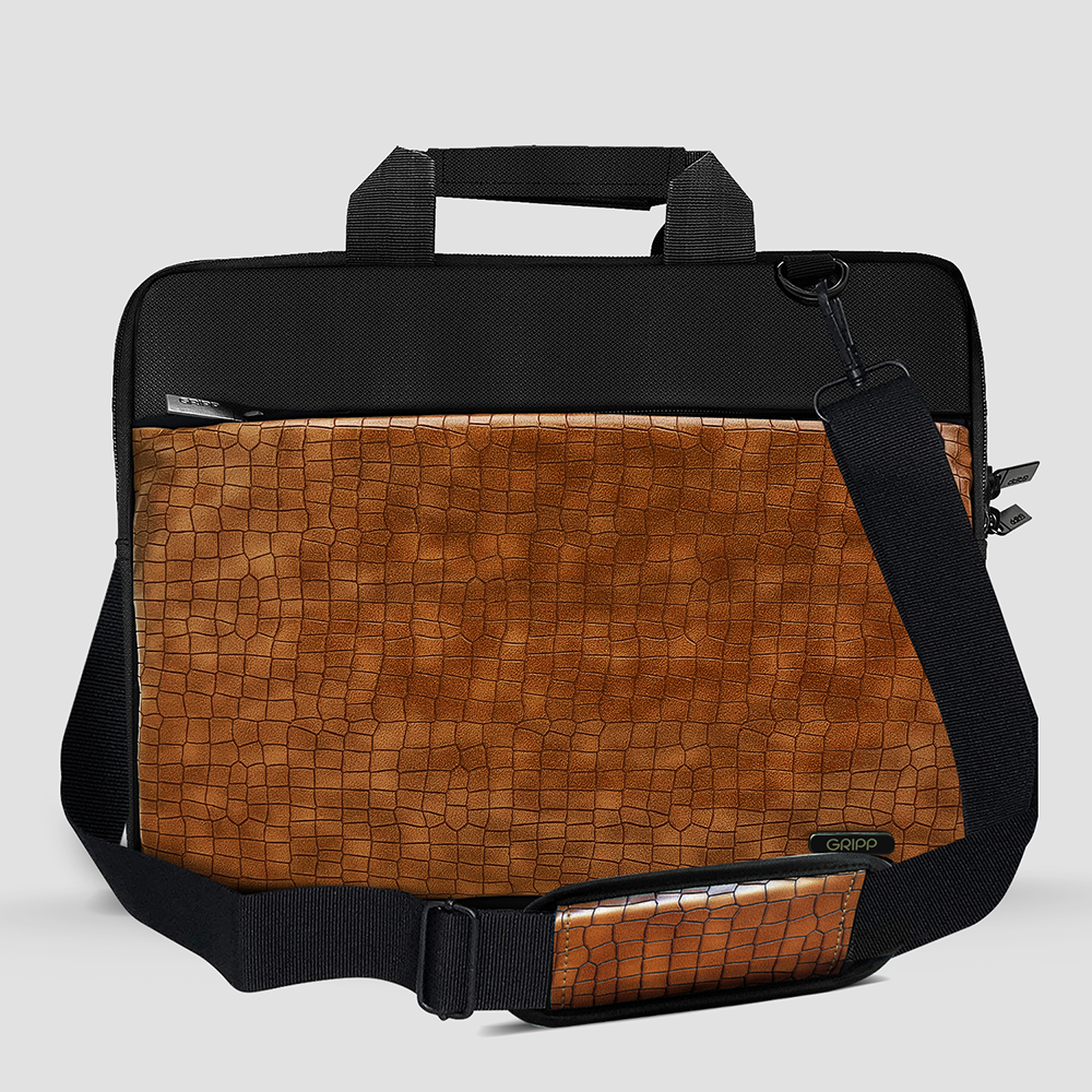 GRIPP Croc Compact Fleet Upto 13 Inch Laptop/MacBook Messenger Bag with Sling