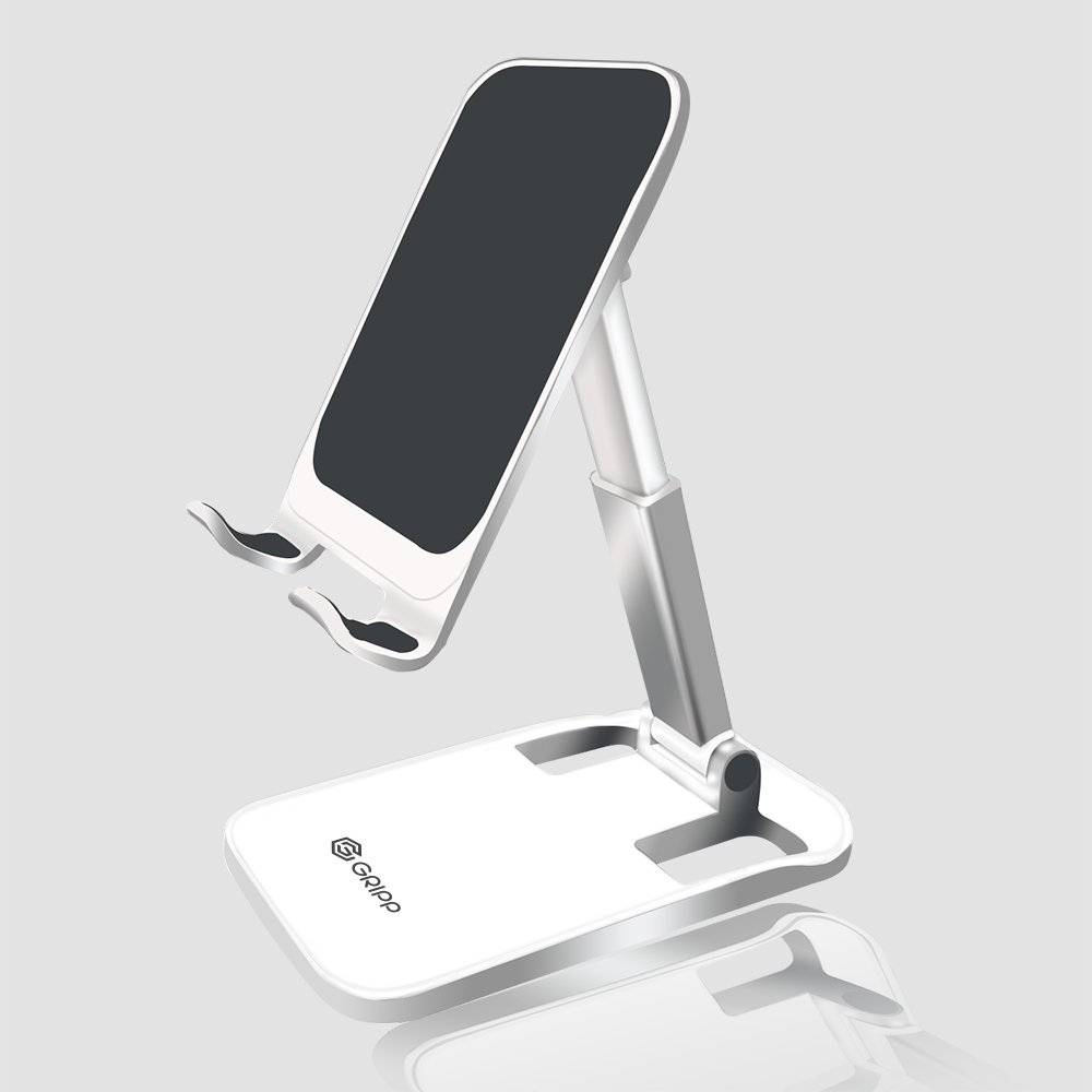 GRIPP Magic Mobile Stand with Multi Angle Adjustable - White