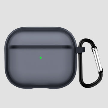 GRIPP Bolt Matte Apple AirPods (3rd Generation) Case with Keyring Hook - Black