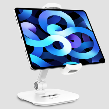 GRIPP Activ Pivot Premium Metal iPad/Mobile Universal Stand - White