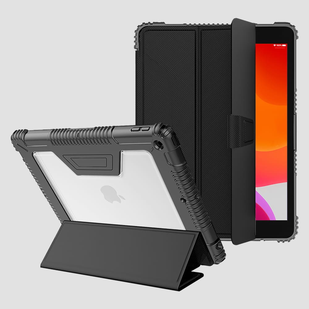 GRIPP Armor Rugged Protection Apple iPad 10.2" (2019-2021) Case - Black